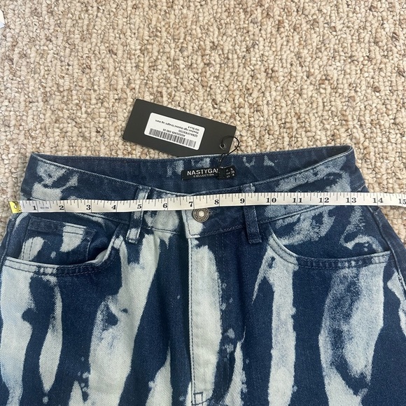 NastyGal Bleached High Waisted Straight Leg Jeans size 4 new with tag - Picture 13 of 13